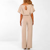 Jumpsuit - stilvoller damen jumpsuit mit gürtel