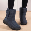 Wasserdichte winterstiefel - damen gepolsterte knöchelstiefel mit verstellbarem riemen