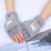 Fingerlose handschuhe - weiche fleece-handwärmer für damen