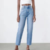 High-waist jeans im geraden schnitt - stylische damen-denim-hosen