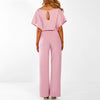 Jumpsuit - stilvoller damen jumpsuit mit gürtel