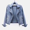 Denim-Damenjacke – Stilvolli blaue Bikerjacke