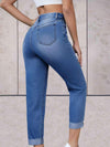 High waist jeans - stilvolle damen denim slim fit