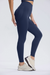 Premium scrunch leggings - dunkle blaue damen workout-hosen