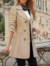 Trenchcoat - eleganter damen mit doppelter knopfleiste