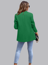 Trendy groene blazer - Bakkermode.nl