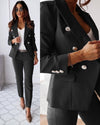 2-teiliges damenanzug - schicker blazer und taillierte hose