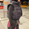 Puffer gilet - stylisches schwarzes damen-westen für ganzjähriges wohlgefühl