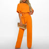 Jumpsuit - stilvoller damen jumpsuit mit gürtel