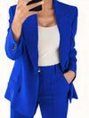 2-teiliger blazer und hose - elegante damenanzug mit taillierter form