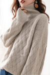 Oversize winterpullover - kuscheliger damen cashmere strickpullover