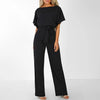 Jumpsuit - stilvoller damen jumpsuit mit gürtel