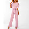 Jumpsuit - stilvoller damen jumpsuit mit gürtel