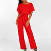 Jumpsuit - stilvoller damen jumpsuit mit gürtel