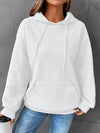 Gemütliche Waffelstrick-Hoodie für Damen – casual oversized Pullover