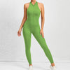 Yoga fitness jumpsuit – nahtloser ärmelloser stretch-einteiler mit bauchkontrolle und figurbetonter passform