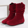 Gemütliche ankle boots - stylische wildleder slouchy boots für ladys