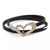 Herz Lederarmband - stilvolles Damen Wickelarmband