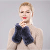 Faux-fur fingerhandschuhe - warm und trendy damenhandschuh