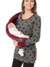 Maternity hoodie - lässiger stillpullover mit tasche