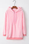 Warmer Fleece-Hoodie – Weicher Oversized-Damenpullover mit Taschen und Kapuze