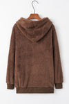 Warmer Fleece-Hoodie – Weicher Oversized-Damenpullover mit Taschen und Kapuze