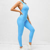 Yoga fitness jumpsuit – nahtloser ärmelloser stretch-einteiler mit bauchkontrolle und figurbetonter passform