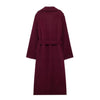 Woll-trenchcoat - eleganter langer roter damenmantel