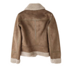 Shearling-Bikerjacke – Stilvolli Damenjacke us Wildleder