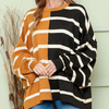 Bunt gestreifter pullover - stylischer oversize damenpullover