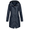 Damen wasserfester regenmantel - stylische longline outdoor jacke