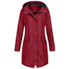 Damen wasserfester regenmantel - stylische longline outdoor jacke