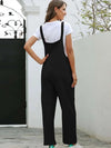 Lange jumpsuit - stilvolle schwarze damenoverall