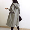 Wasserfester trenchcoat - stylischer langer damenmantel