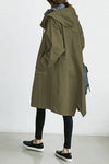 Wasserfester trenchcoat - stylischer langer damenmantel