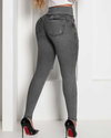 Dehnbare high-waist jeans - damen slim fit denimhosen