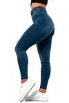 Hohe taille jeans - stilvolle frauen slim fit skinny jeans