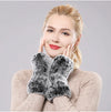 Faux-fur fingerhandschuhe - warm und trendy damenhandschuh