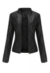 Lederjacke für Damen – bequeme, taillierte Jacke