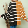 Bunt gestreifter pullover - stylischer oversize damenpullover