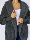 Gemütlicher faux-fur cardigan - oversized damenjacke