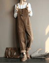 Cord-dungarees - lässiger damen-jumpsuit