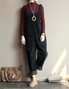 Cord-dungarees - lässiger damen-jumpsuit