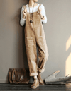 Cord-dungarees - lässiger damen-jumpsuit