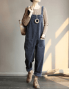 Cord-dungarees - lässiger damen-jumpsuit