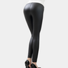 Faux-leder-leggings - elegante stretch-hosen für ladies