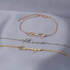 Personalisierte namensarmband - elegante gold damenarmband