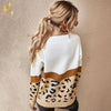 Leopardenmuster pullover - stylische damenjacke für einen trendigen look