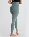 Hochgeschnittene nahtlose leggings - damen sport- und freizeitleggings