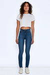 Skinny jeans - hoch geschnittene damen denim-hosen